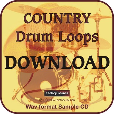 Product picture COUNTRY DRUM LOOPS - WAV format Sample Collection.