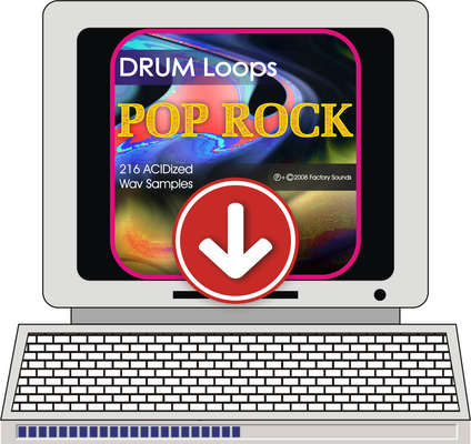 Product picture POP ROCK Drum LOOPS - ACIDized Wav Sample Collection. 